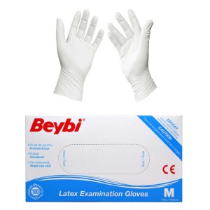 Luvas látex branco não...