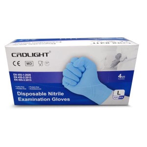 Luvas em nitrilo azul não...