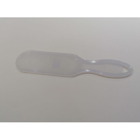 Lima de pedicura com cabo de plástico branco para recargas 25.5cm