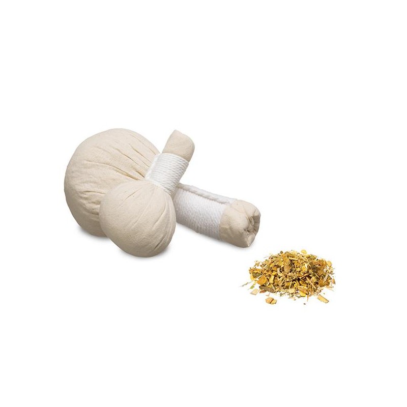 Conjunto de 2 pindas Pino para massagem com ervas aromáticas 150g