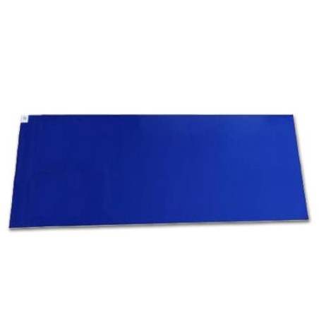 Tapete de descontaminação descartável azul adesivo 115x45cm 30 folhas