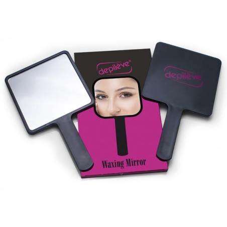Espelho Depilève em preto com logo