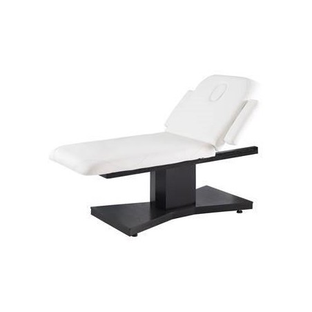 Marquesa elétrica SPA RUKBA, de 2 planos, estofo branco e orifício facial