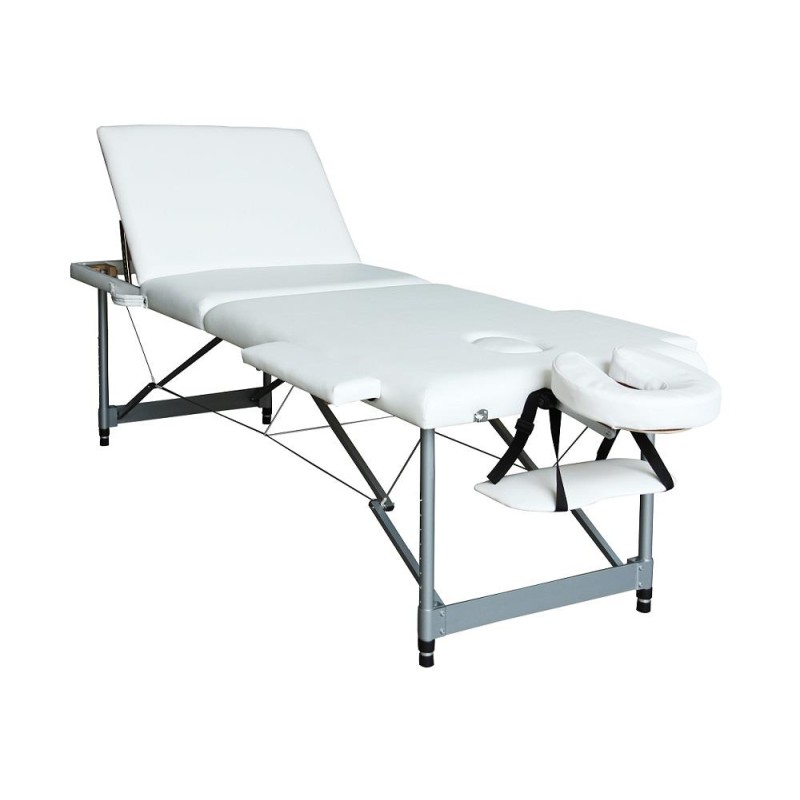 Marquesa portátil ANLITE-III branca, alumínio, 3 planos, orifício facial