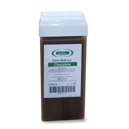 Recarga de cera Resepil com Chocolate para depilação para roll-on 100ml