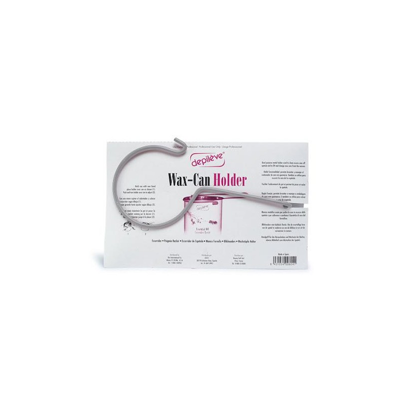Suporte Depilève metálico duplo para retirar excesso de cera