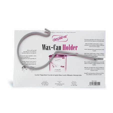 Suporte Depilève metálico duplo para retirar excesso de cera