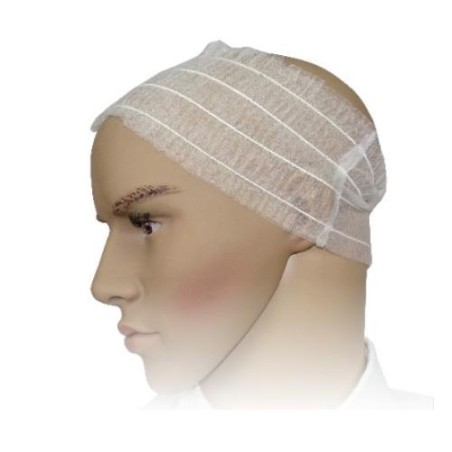 Fita de cabelo descartável em polipropileno branco 100un