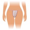 Tanga descartável para senhora em polipropileno para estética saco 100un
