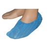 Cobre sapatos descartáveis em polietileno azul com elástico 38cm 100un