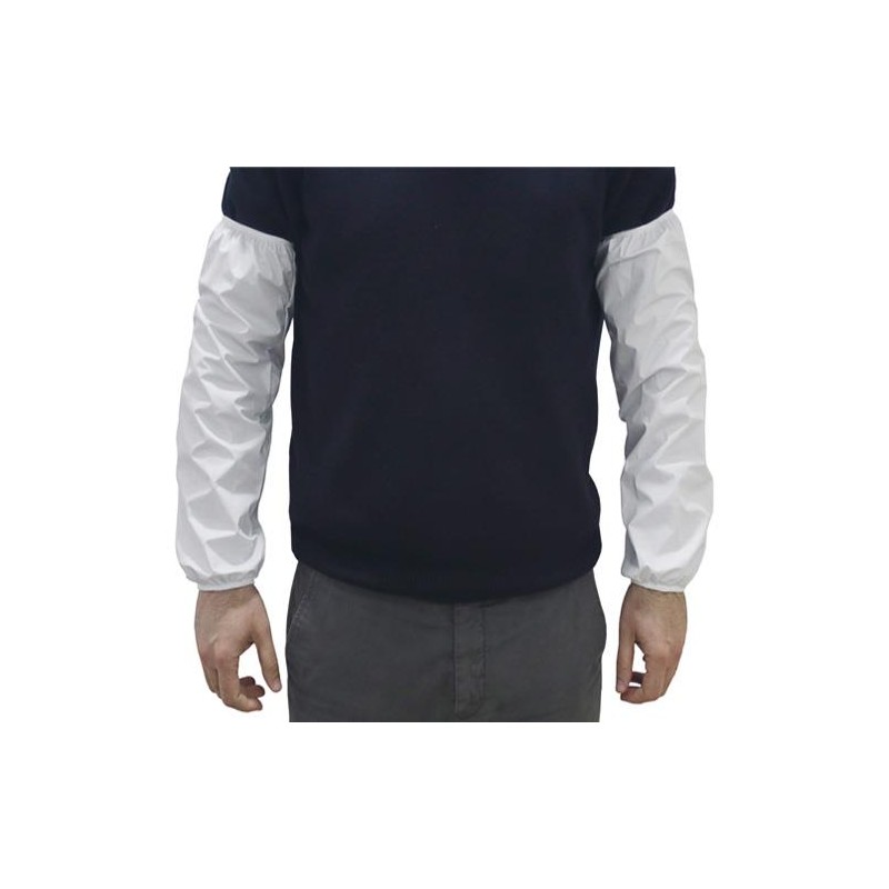 Manguitos protetores Lyocell branco impermeáveis laváveis tamanho único