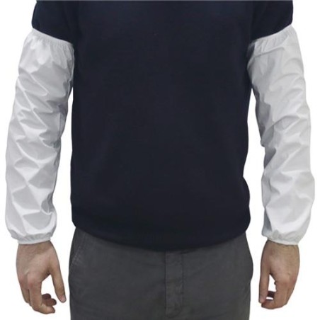 Manguitos protetores Lyocell branco impermeáveis laváveis tamanho único