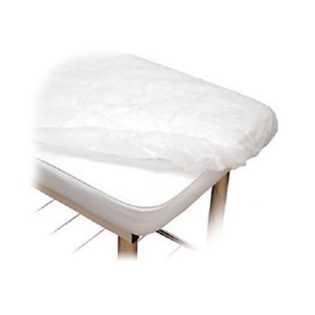 Lençol ajustável em polipropileno SMS 14g para marquesas 80x210cm 10un