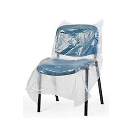 Proteção descartável em plástico para cadeiras 50 x 120cm rolo 50un