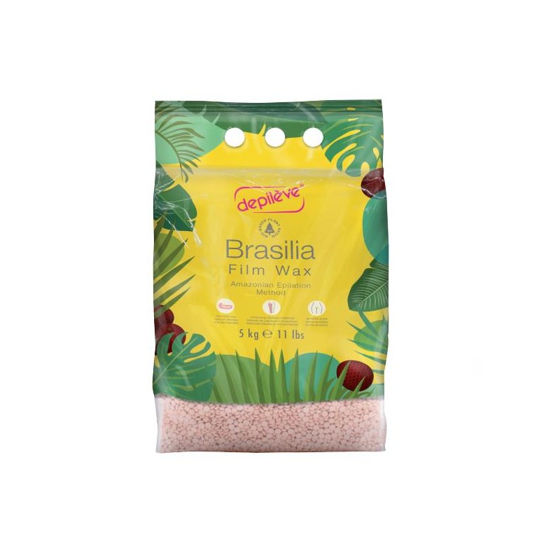 Cera Depilève quente em pérolas com cana-de-açúcar Brasilia 5kg