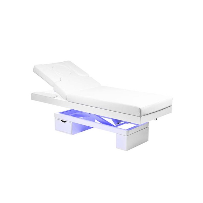 Marquesa elétrica SPA LIMB WARM, com aquecimento, LED e estofo branco