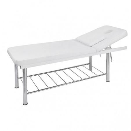 Marquesa metálica fixa branca SIRP, de 2 planos, com orifício facial