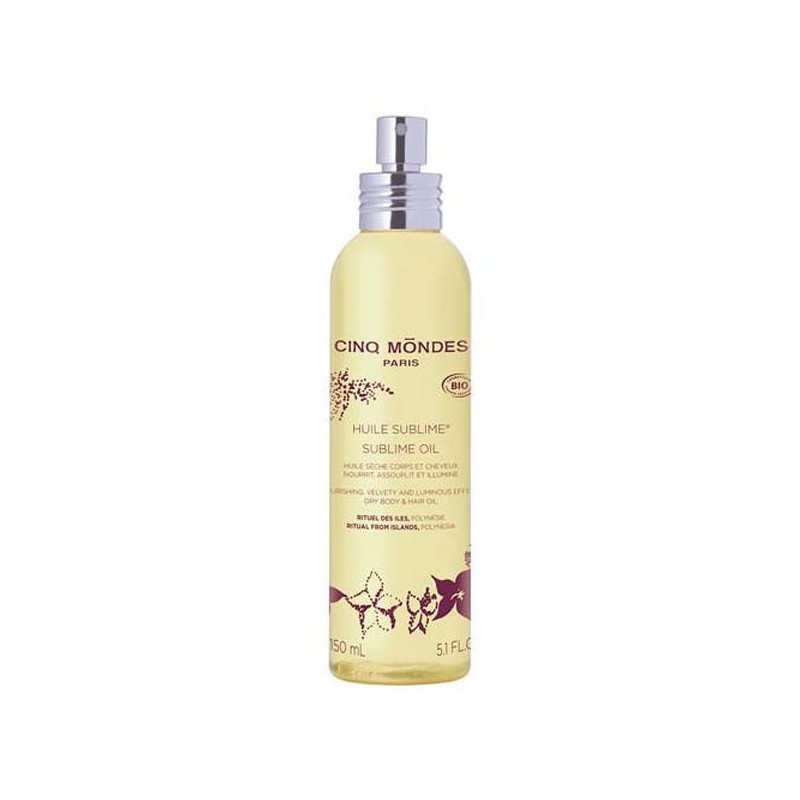 CINQ MONDES HUILE SUBLIME ÓLEO SECO CORPO E CABELO 150ML