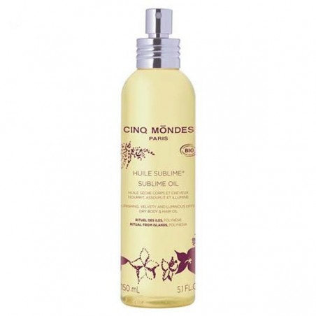 CINQ MONDES HUILE SUBLIME ÓLEO SECO CORPO E CABELO 150ML