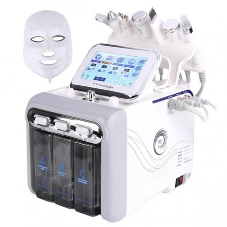 Hydraclean LED Equipamento multifunções 7 em 1 para limpeza hidrofacial