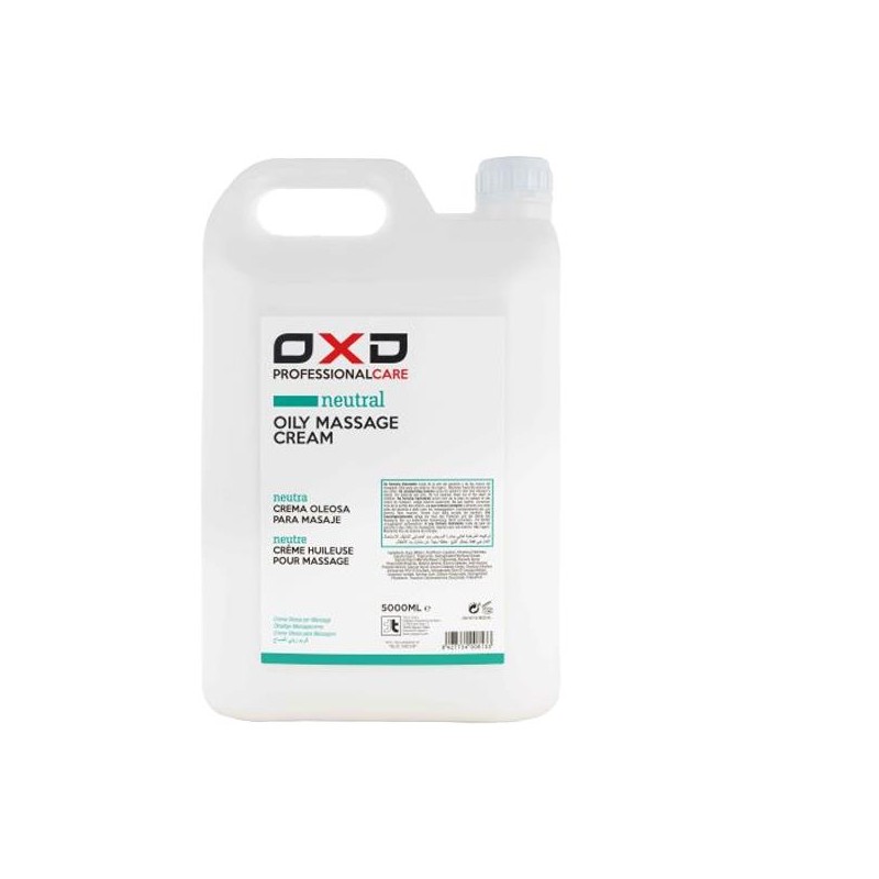 Óleo OXD para massagem de todo o tipo de peles sem perfume garrafão 5L