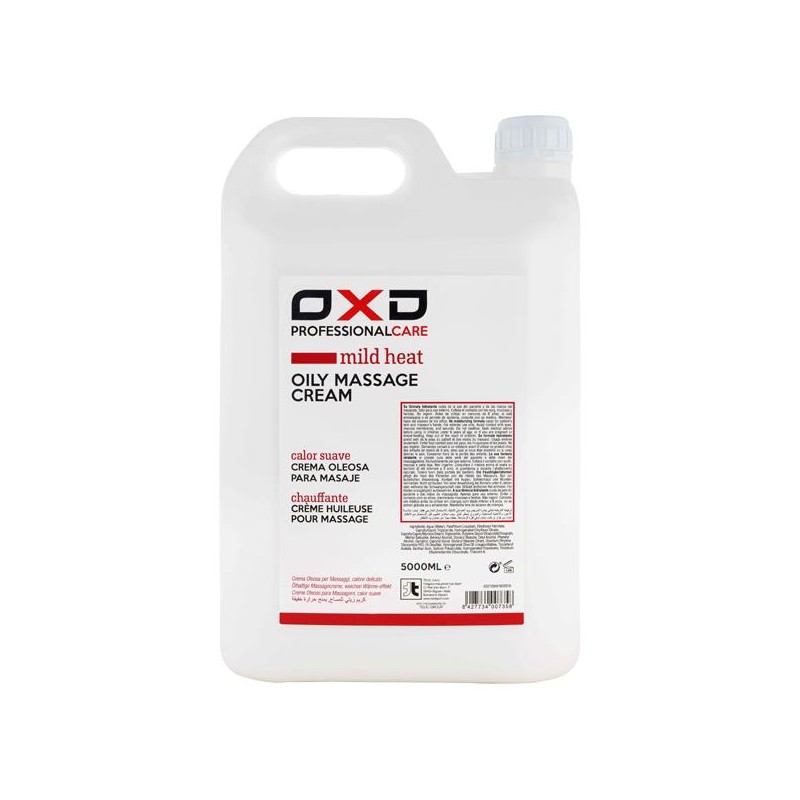 Óleo OXD para massagem com efeito de calor suave garrafão 5L