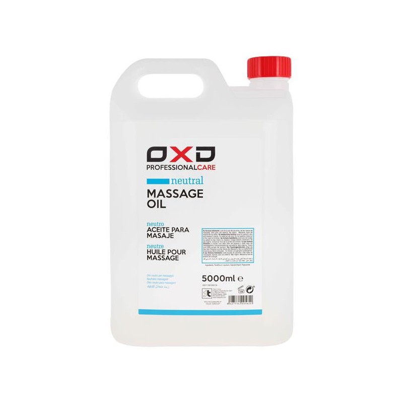 Óleo OXD neutro base mineral para massagem profissional garrafão 5L