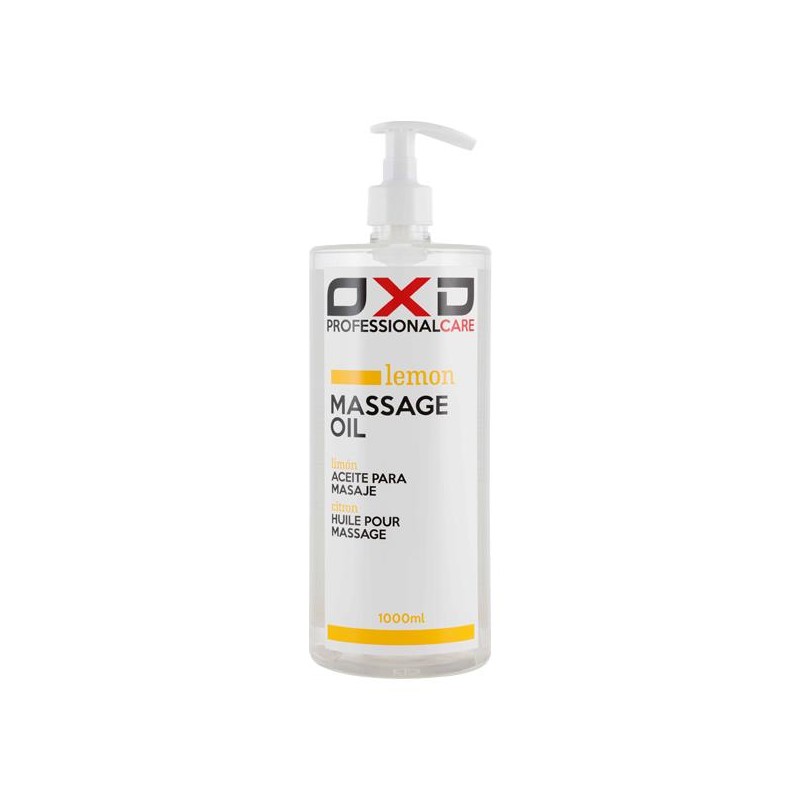 Óleo OXD de base mineral para massagem profissional com Limão garrafa 1L
