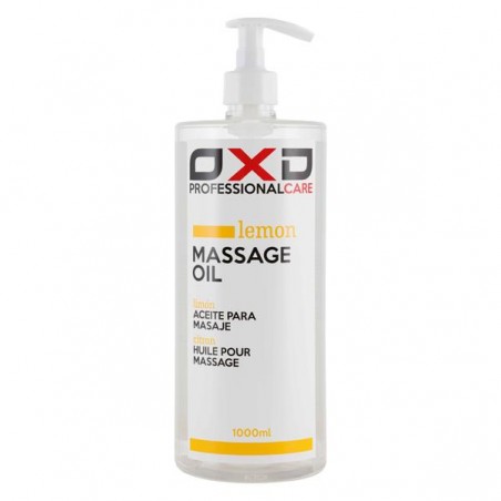 Óleo OXD de base mineral para massagem profissional com Limão garrafa 1L