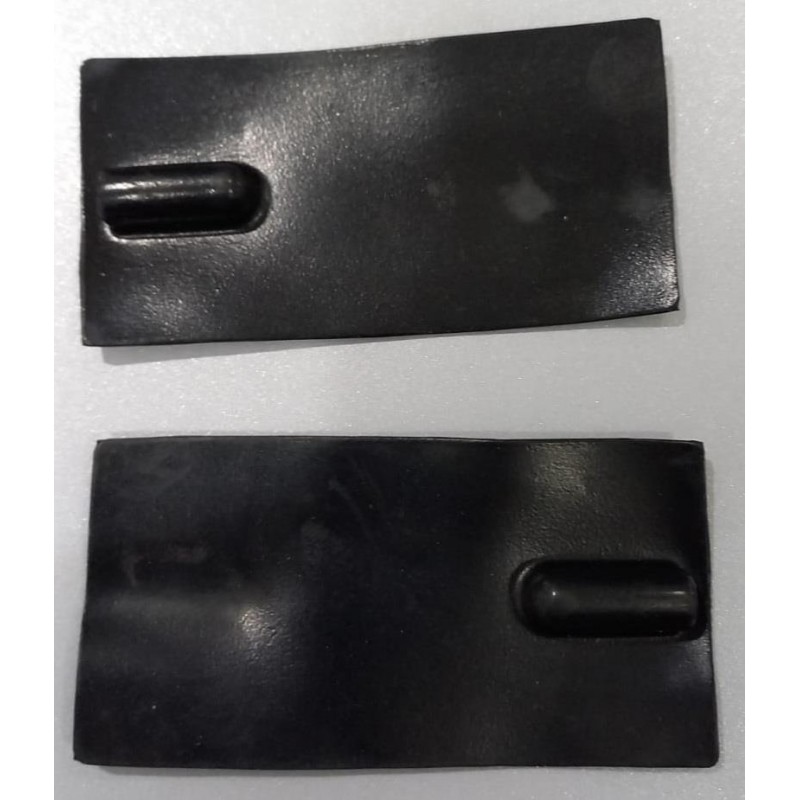 Elétrodo Silicone Condutor 50x100mm Fêmea Par 2mm