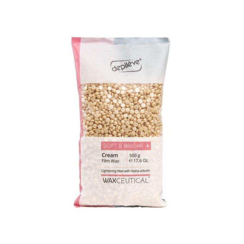 Cera Filme 3G Depilève Soft & Bright em granulas sem banda, saco 500gr