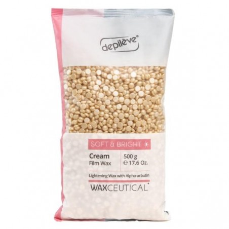 Cera Filme 3G Depilève Soft & Bright em granulas sem banda, saco 500gr