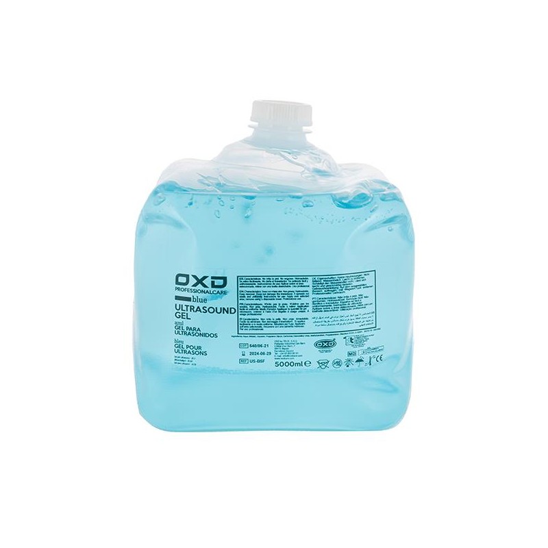 Gel OXD azul para diagnóstico e terapia de ultrassons garrafão macio 5L