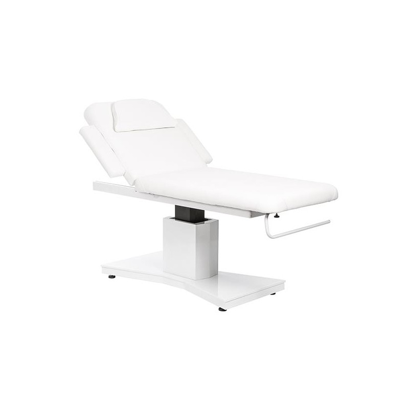 Marquesa elétrica SPA RUKBA, de 2 planos, com estofo branco e 1 motor