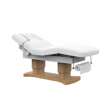 Marquesa elétrica SPA EMER Silver Fox, com aquecimento, de estofo branco