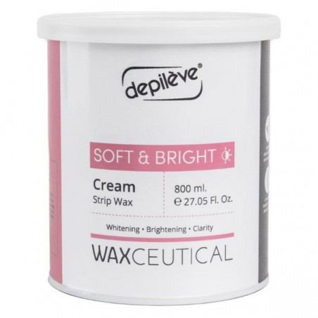 Cera em creme Depilève soft & bright para depilação 800ml