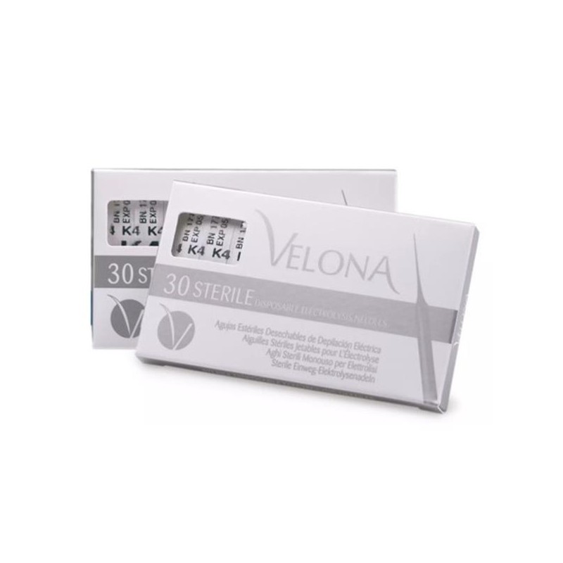 Agulhas Velona K4 esterilizadas descartáveis para eletrólise caixa 30un