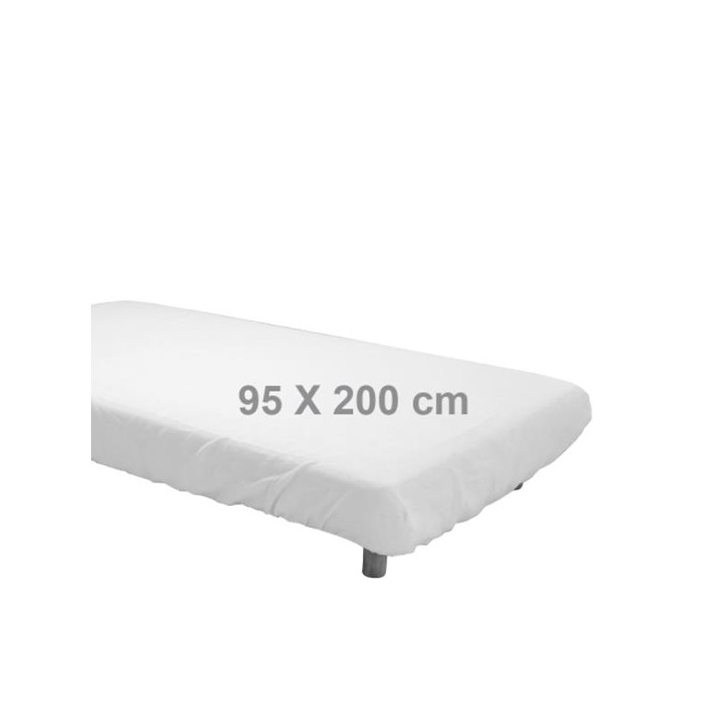 Lençol ajustável em tecido não tecido TNT SMS PP 28g 95x220cm 10un
