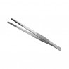 Pinça ergonómica com pontas estreitas oblíquas cor prateada