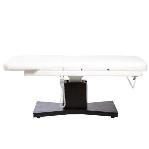 Marquesa elétrica BERE, de 2 planos, estofo branco e orifício facial