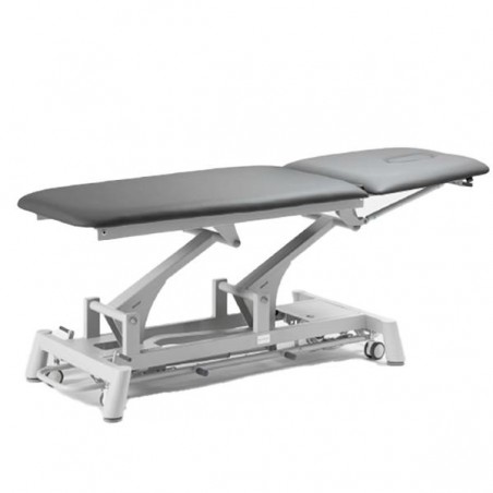 Marquesa elétrica SPA TITAN Silver Fox 301, estofo preto, orifício facial