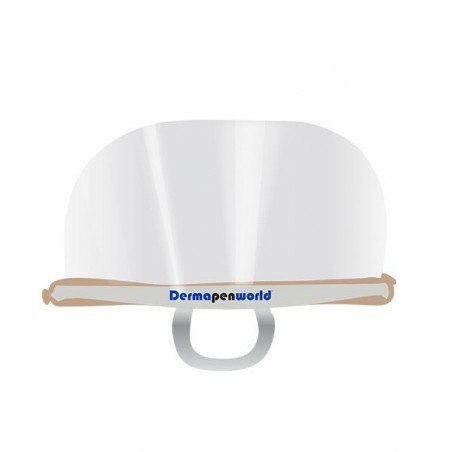 Dermapen 4 máscara facial reutilizável de plástico transparente