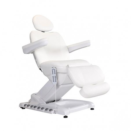 Marquesa elétrica SPA GIRTA, de 3 planos, com aquecimento e estofo branco