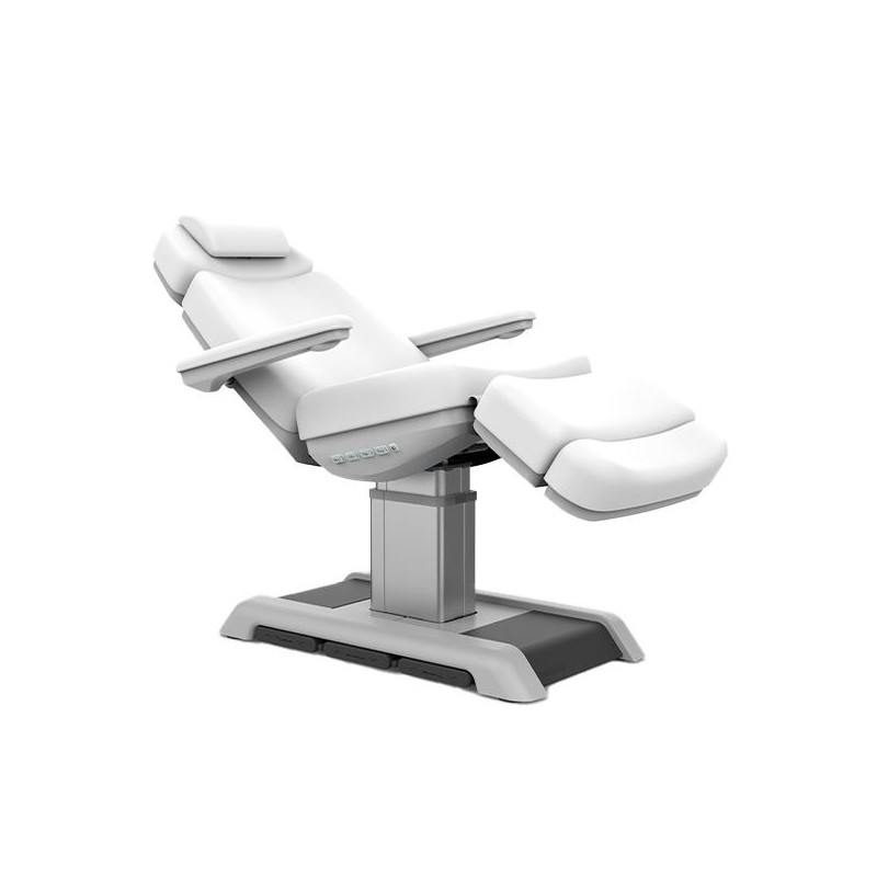 Marquesa e cadeira elétrica QUAR Silver Fox, de estofo branco