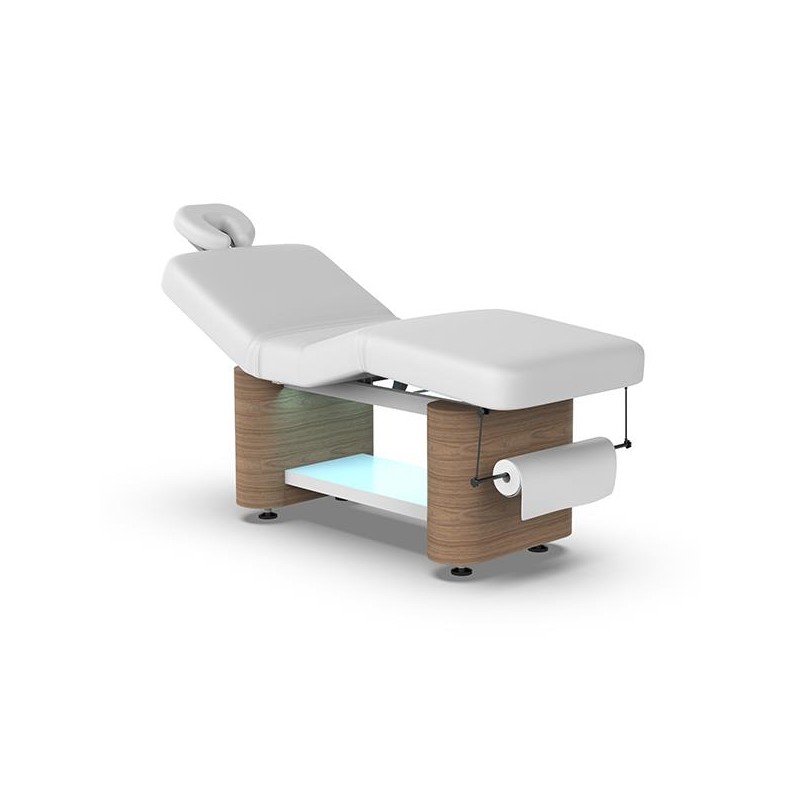 Marquesa-cadeira observação elétrica SELEN, de 3 planos e estofo branco