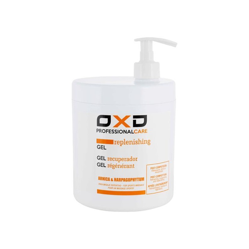 Gel OXD recuperador pós-treino com Arnica garrafa 1L castanho