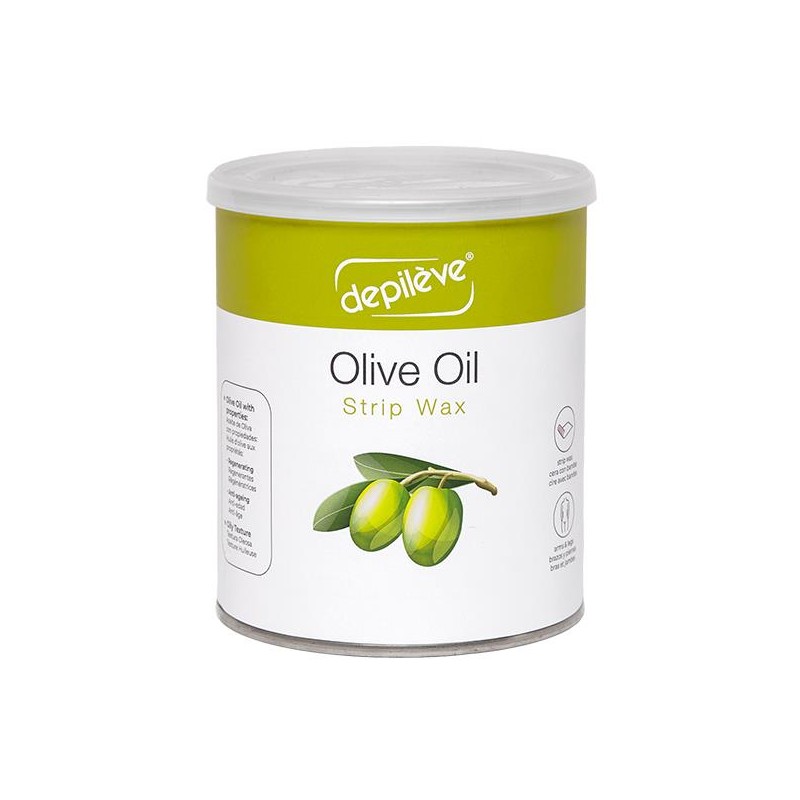 Cera Depilève Oliva com banda para depilação 800g