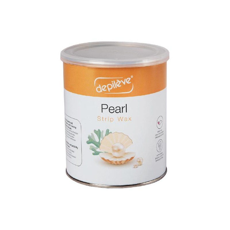 Cera Depilève Pearl com banda para depilação 800g
