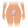 Tanga descartável para senhora em polipropileno para estética saco 100un
