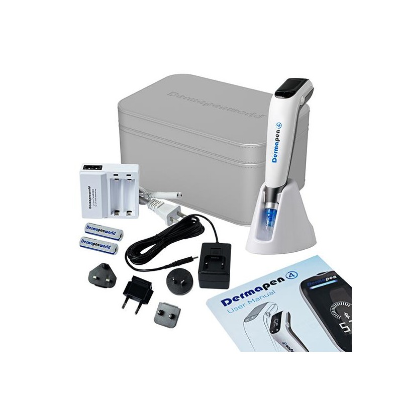 Kit em caixa com caneta dérmica Dermapen 4 para estética